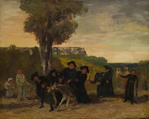 El regreso de la reunión, 1863 de Gustave Courbet