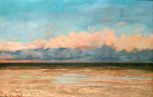 El mar en Palavas, 1870 de Gustave Courbet