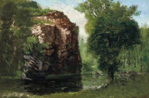 El río silencioso de Gustave Courbet