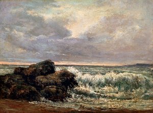 La ola, c1870 de Gustave Courbet