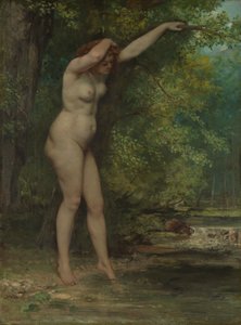 El joven bañista de Gustave Courbet