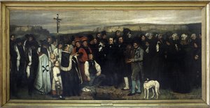 El entierro en Ornans - por Gustave Courbet, Museo de Orsay de Gustave Courbet