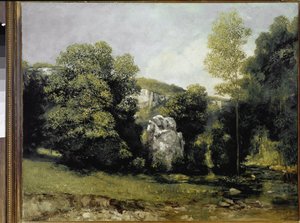 Vista del río Breme de Gustave Courbet