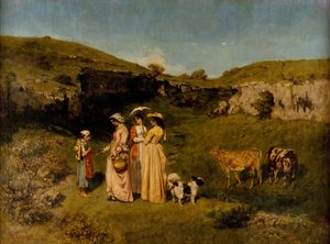 Jóvenes Damas del Pueblo de Gustave Courbet