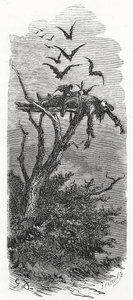 Un entierro celta en el cielo, 1866 de Gustave Dore