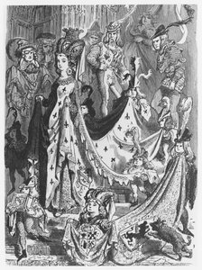 Una reina, ilustración de 