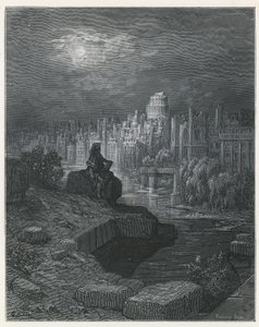Un Viajero de Nueva Zelanda Contemplando las Ruinas de Londres de Gustave Dore