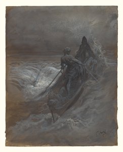 Después del naufragio - Diseño para una ilustración de The Rime of the Ancient Mariner de Coleridge de Gustave Dore