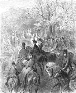 Tarde en el parque, 1872 de Gustave Dore