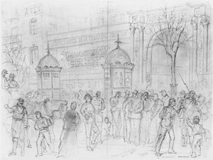 Álbum del sitio de París, Boulevard Montmartre, enero de 1871 de Gustave Dore