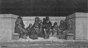 Durmiendo bajo las estrellas, 1872 de Gustave Dore
