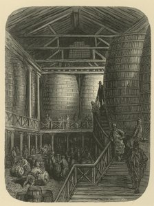 Trabajadores de la cervecería en el almacén de Gustave Dore