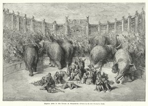 Judíos cautivos en el circo de Alejandría de Gustave Dore