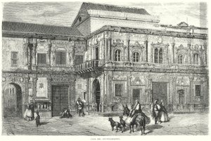 Casa del Ayuntamiento (engraving) de Gustave Dore
