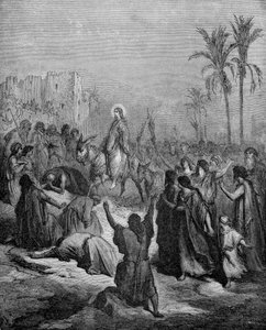 Entrada de Cristo en Jerusalén de Gustave Dore