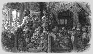 Cafetería - Petticoat Lane, 1872 de Gustave Dore