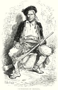 Paisano de Granada (grabado) de Gustave Dore