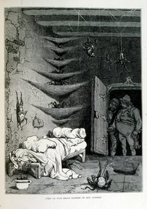 Croque-Mitaine (El coco); ilustración de 1863 por Gustave Doré de Gustave Dore