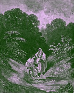 David y Jonatán, por Gustave Doré - Biblia de Gustave Dore