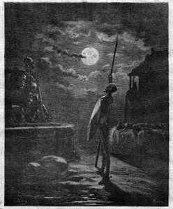 Don Quijote por Miguel de Cervantes (1547-1616) ilustrado por Gustave Doré (1832-1883) - Grabado en "Le Journal Illustré" de Gustave Dore