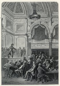 Salas de canciones y cenas de Evans de Gustave Dore