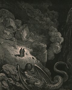 Inmediatamente apareció esa imagen vil de fraude, c1890 de Gustave Dore