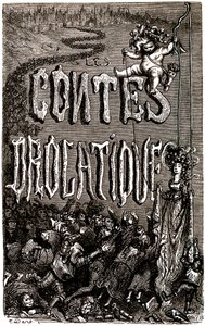 Frontispicio de los Cuentos Droláticos de Honoré de Balzac