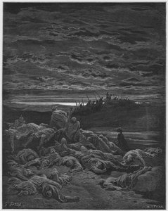 Biblia de Gustave Doré: Muerte de los hijos de Jerobaal