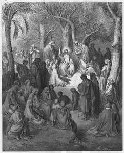 Biblia de Gustave Doré: El Sermón de la Montaña de Gustave Dore