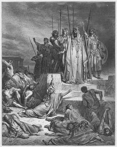 Biblia de Gustave Doré: La hambruna en Samaria de Gustave Dore