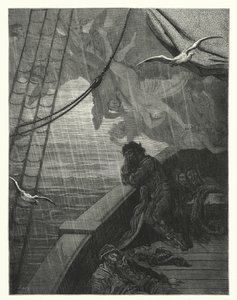 Ilustración de Gustave Dore para Rime of the Ancient Mariner de Coleridge (grabado) de Gustave Dore