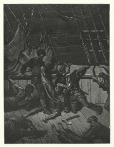Ilustración de Gustave Dore para Rime of the Ancient Mariner de Coleridge (grabado) de Gustave Dore