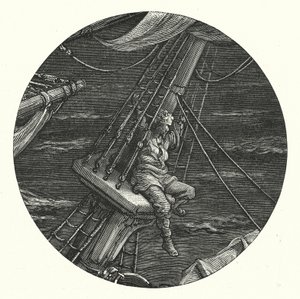 Ilustración de Gustave Dore para Rime of the Ancient Mariner de Coleridge (grabado) de Gustave Dore