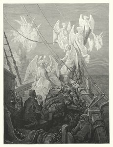 Ilustración de Gustave Dore para Rime of the Ancient Mariner de Coleridge (grabado) de Gustave Dore