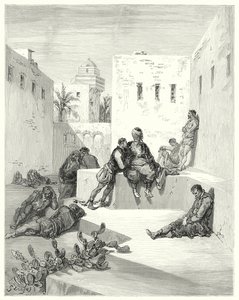Don Quijote de Gustave Doré: "Finalmente decidí confiar en un renegado de Murcia, que me había mostrado grandes pruebas de su amabilidad" de Gustave Dore