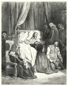 Don Quijote de Gustave Doré: Muerte de Don Quijote de Gustave Dore