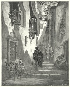 Don Quijote de Gustave Doré: "Me hizo llegar una serie de cartas de amor, cada una llena de las expresiones más tiernas" de Gustave Dore