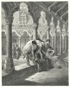 Don Quijote de Gustave Doré: "Lucinda, al encontrarse en su poder, se desmayó" (grabado) de Gustave Dore