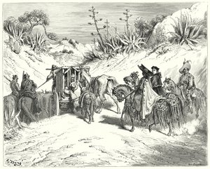 Don Quijote de Gustave Doré: "El cura estaba muy atento y lo consideraba un hombre de juicio sano" de Gustave Dore