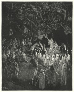 Don Quijote de Gustave Doré: "La figura con la túnica se levantó" de Gustave Dore