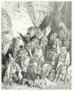 Don Quijote de Gustave Doré: "No había país en la faz de la tierra que no hubiera visto, ni batalla en la que no hubiera participado" de Gustave Dore