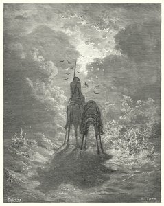 Don Quijote de Gustave Doré: "Dormimos tan profundamente como si tuviéramos cuatro colchones de plumas debajo de nosotros" de Gustave Dore