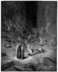 Infierno: la ciudad de Dis, dios romano del inframundo, 1863