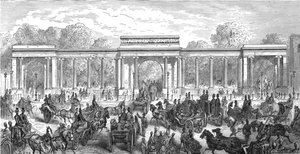 Hyde Park Corner - Entrada de Piccadilly, 1872 de Gustave Dore