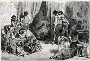 Ilustración de "Voyage en Espagne" escrito por Charles Davillier y publicado en 1866 (grabado) de Gustave Dore