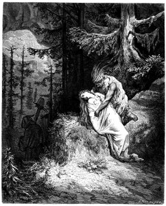 Ilustración de Gustave Dore (1832-1883) para la novela de François Rene de Chateaubriand (1768-1848), Atala, edición Hachette 1863 - de Gustave Dore