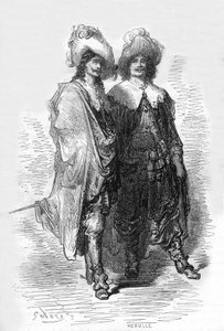 Ilustración de Gustave Dore del libro Captain Fracasse de TheophileGautier