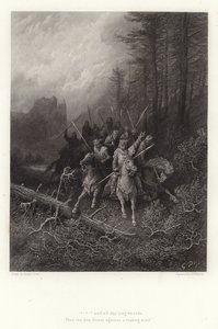 Ilustración para Vivien de Alfred Tennyson de Gustave Dore