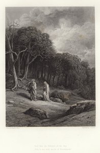 Ilustración para Vivien de Alfred Tennyson de Gustave Dore