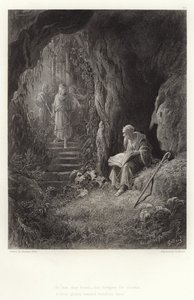 Ilustración para Vivien de Alfred Tennyson de Gustave Dore